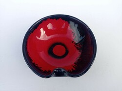 Hungarian artisan ceramic ashtray, marked