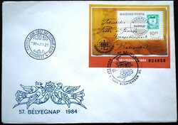 F3651 / 1984 stamp day block on fdc