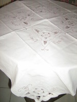 Beautiful risellet ecru tablecloth