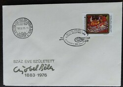 F3598 / 1983 czobel béla stamp on fdc