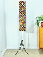 Special retro floor lamp with cylinder shade
