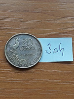 FRANCIAORSZÁG 20 FRANK 1952  Alumínium-Bronz, KAKAS  304