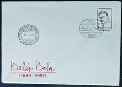 F3671 / 1984 Balázs Béla stamp on fdc