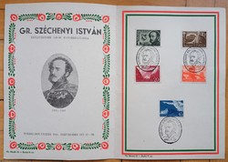 Emléklap Gr. Széchenyi István születésének 150. évfordulójára