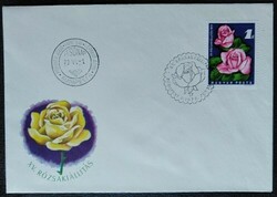F2783 / 1972 rose exhibition stamp on fdc