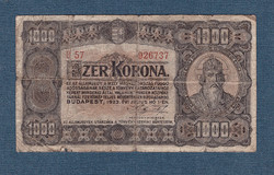 1000 Korona 1923 without printing place
