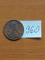 Usa 1 cent 1982 d, abraham lincoln, copper-zinc 960
