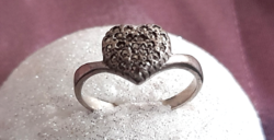 Vintage marcasite silver ring