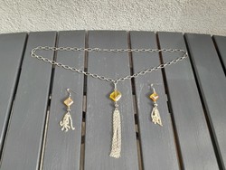 Set with chain + earring