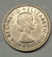 Australia ii. Elizabeth 500 silver 6 pence 1960. (H/7)