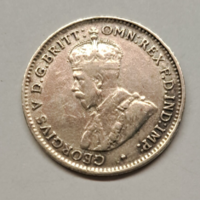 Ausztrália V. György .500 ezüst 3 Pence 1921 (H/41)