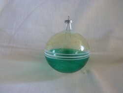 Old glass Christmas tree decoration - 1 translucent sphere!