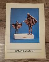 1992 Balaton Museum exhibition material by sculptor József Kampfl - signed