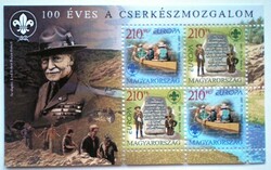 B313 / 2007 Europa  - Cserkészet blokk postatiszta