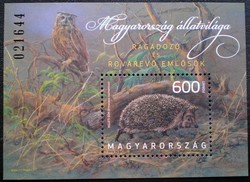 B355 / 2013 Magyarország állatvilága VII. - Ragadozó emlősök  blokk postatiszta