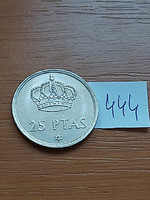 Spain 25 pesetas 1975 (80) copper-nickel, i. King John Charles 444