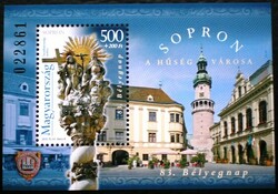 B332 / 2010 Bélyegnap - Sopron blokk postatiszta