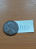 Usa 1 cent 1969 d, abraham lincoln, copper-zinc 1150