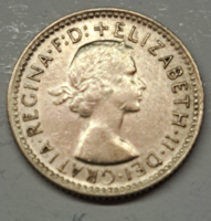 Australia ii. Elizabeth 500 silver 6 pence 1958. (H/10)