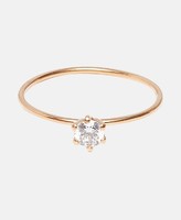 Lawrence gray engagement ring zirconia solitaire 375 rose gold