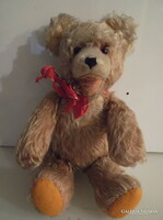 Teddy bear - 34 x 18 cm - brummog - old - hard stuffing - mohair - German - exclusive - unwavering