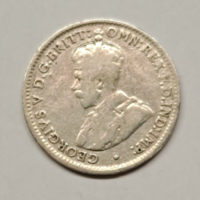 Ausztrália V. György .500 ezüst 3 Pence 1922. (H/44)