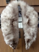 Fur collar silver fox fur collar scarf