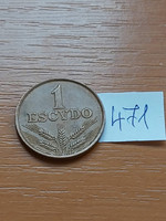 Portugal 1 escudo 1973 bronze 471