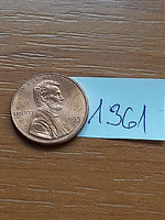 USA 1 CENT 1993 / D,  Abraham Lincoln, Cink réz bevonattal   1361