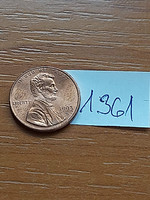 Usa 1 cent 1993 / d, abraham lincoln, zinc copper plated 1361