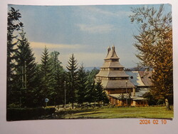 Old postcard: mátraháza, sot resort (1964)