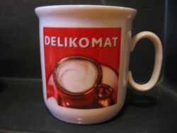 Retro DELIKOMAT kávés bögre
