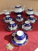 Zsolnay pompadour and tea set, flawless, kept in a display case, now without a minimum price