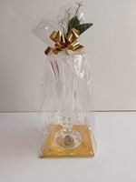 Hungarian Hermann crystal vase in decorative packaging