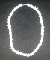 Ásvány nyaklánc fehér színű nemes kővel ( uniszex )