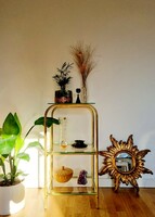 Vintage copper-glass shelf