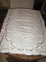 Charming handmade antique Madeira tablecloth