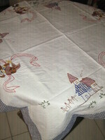 Beautiful Easter applique patterned Bavarian style tablecloth