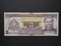 Honduras 2 lempiras 2019 unc