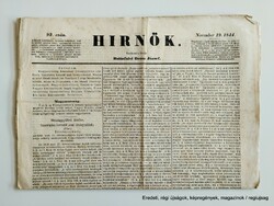 1844 November 19 / herald / for birthday :-) original, old newspaper no.: 26847
