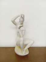 Retro Zsolnay porcelain. Turkish jános. Mirror nude.