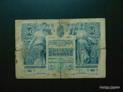 50 korona 1902 Tartásfok F RITKA bankjegy !