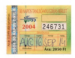 Bkv pass August 2004