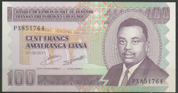 D - 066 -  Külföldi bankjegyek:  2011 Burundi 100 francs UNC