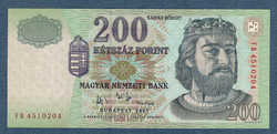 200 Forint 2007 FB Sorozat jelzéssel UNC