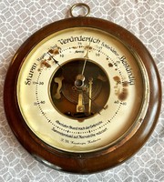 Antique barometer, j. W. Krautinger, Karlsruhe 1890-1940.