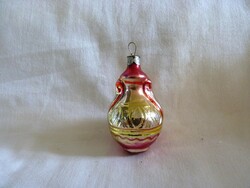 Old glass Christmas tree decoration - amphora!
