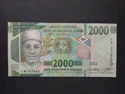 Guinea 2000 Francs 2022 Unc