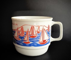 Zsolnay showcase balaton sailing mug