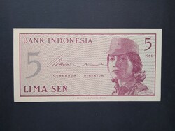 Indonézia 5 Sen 1964 Unc